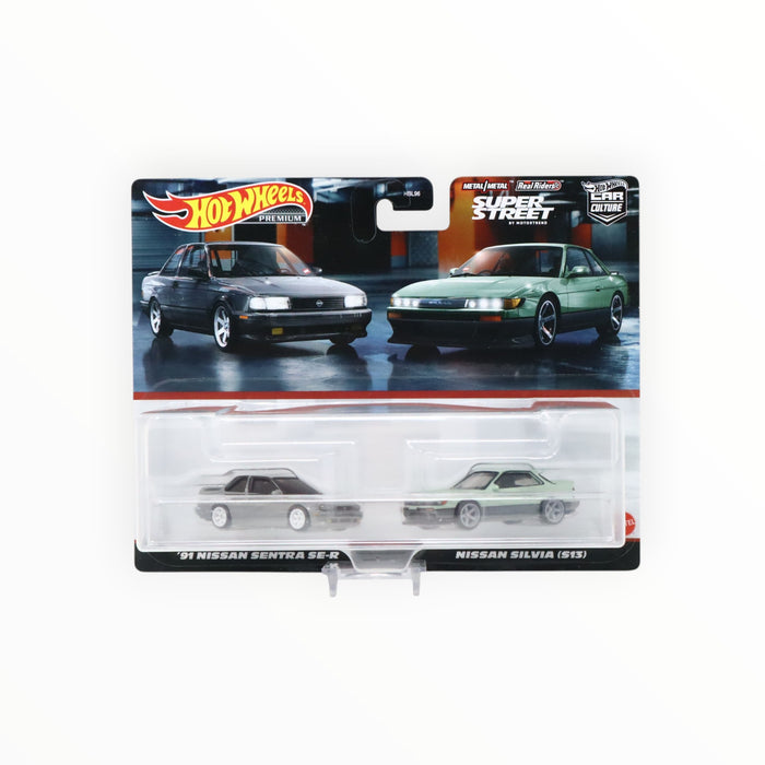 Hot Wheels '91 Nissan Sentra SE-R / Nissan Silvia (S13) - Car Culture 2-Packs (2023)
