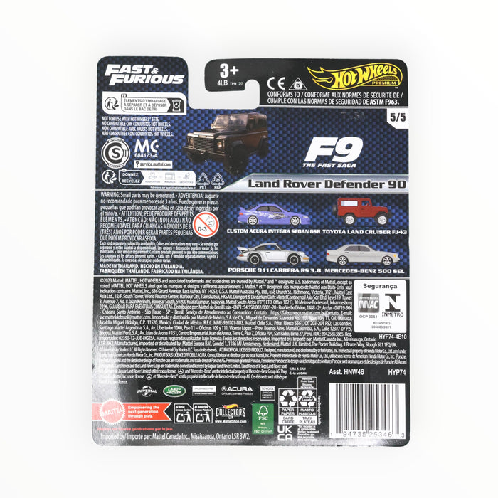 Hot Wheels Land Rover Defender 90 (F9 The Fast Saga) Fast & Furious Premium (2024) 5/5