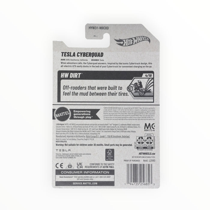 Hot Wheels Tesla Cyberquad - Mainline (2025) 82/250