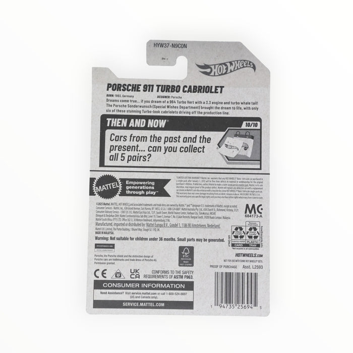 Hot Wheels Porsche 911 Turbo Cabriolet - Mainline (2025) 239/250