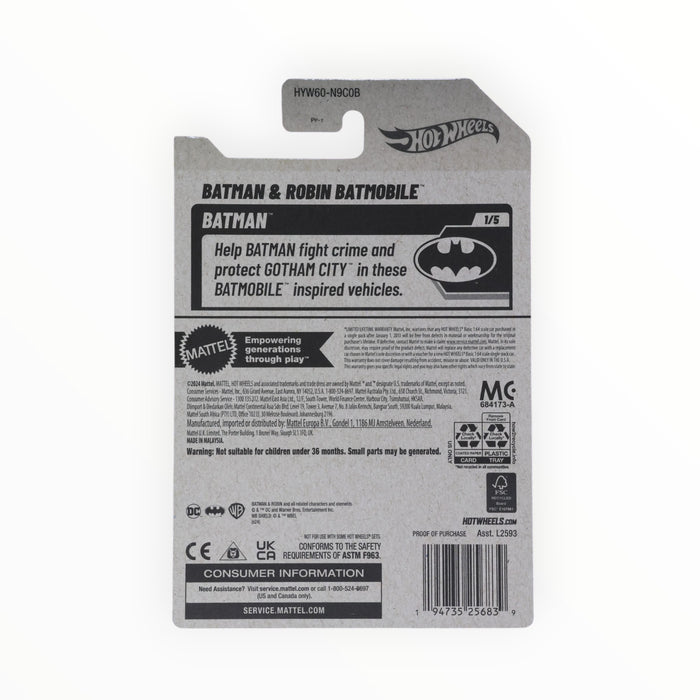 Hot Wheels Batman and Robin Batmobile - Mainline (2025) 2/250