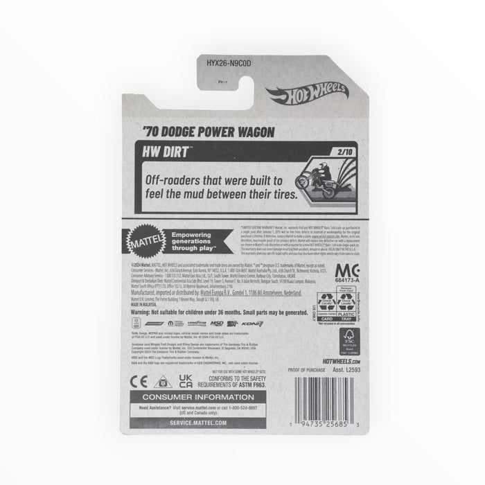 Hot Wheels '70 Dodge Power Wagon - Mainline (2025) 56/250