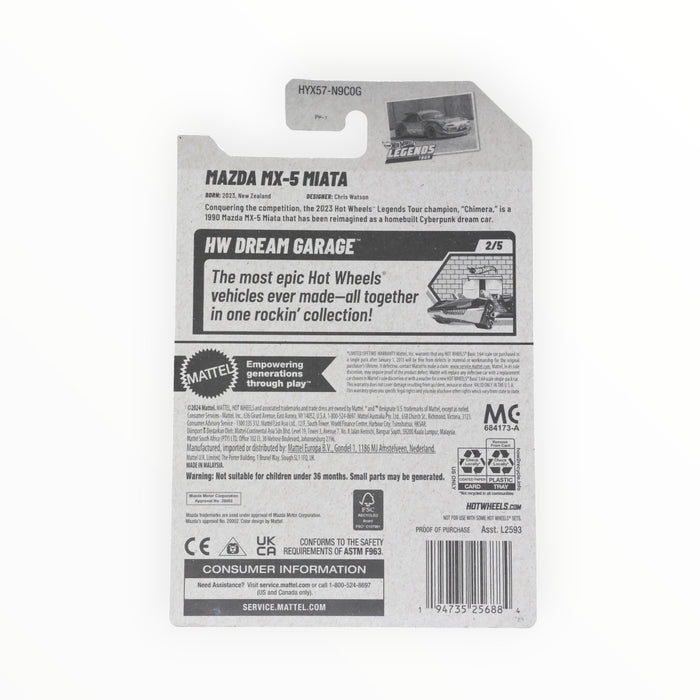 Hot Wheels Mazda MX-5 Miata - Mainline (2025) 1/250
