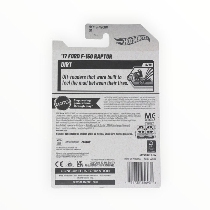 Hot Wheels '17 Ford F-150 Raptor - Mainline (2025) 178/250