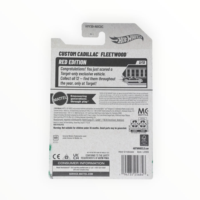 Hot Wheels Custom Cadillac Fleetwood (Red Edition) Mainline (2025) 24/250