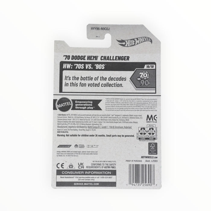 Hot Wheels '70 Dodge Hemi Challenger - Mainline (2025) 164/250