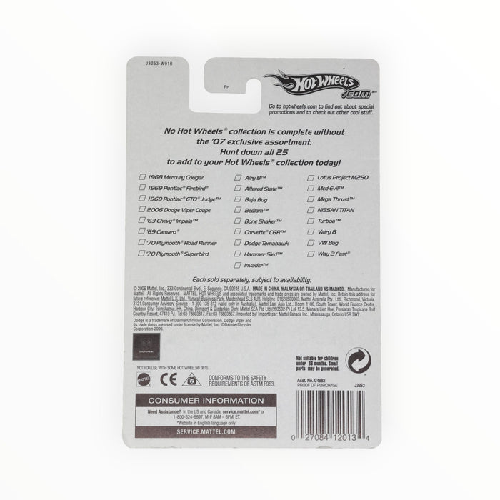 Hot Wheels 2006 Dodge Viper Coupe - Red Card (2007)