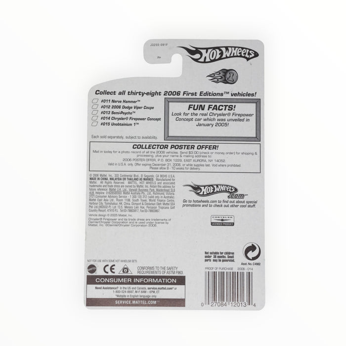 Hot Wheels Chrysler Firepower Concept - Mainline (2006) 14/223