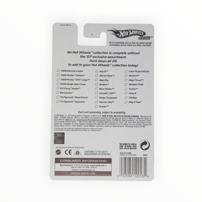 Hot Wheels 1968 Mercury Cougar - Red Card (2007)