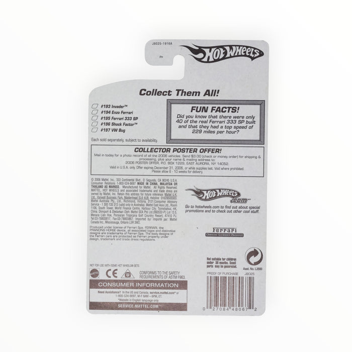 Hot Wheels Ferrari 333SP - Mainline (2006) 195/223