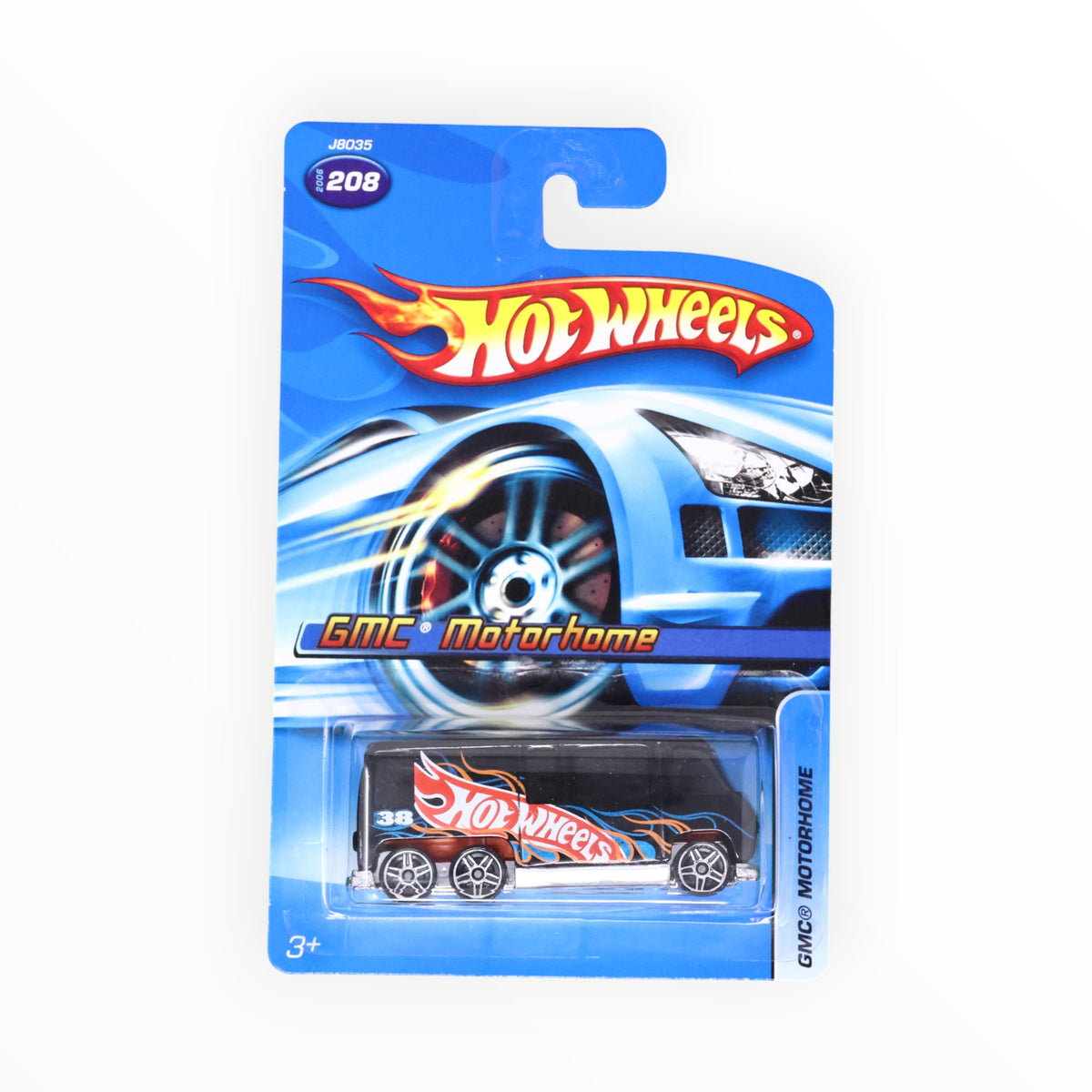 Hot Wheels GMC Motorhome 2006 Noir - Édition Internationale, Carte Courte, Jantes Chromées 5 Branches