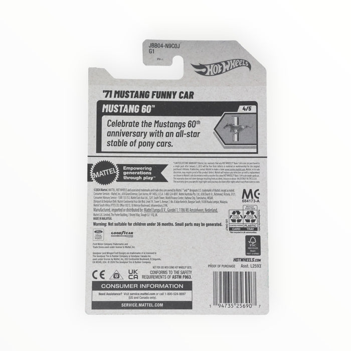 Hot Wheels '71 Mustang Funny Car - Mainline (2025) 175/250