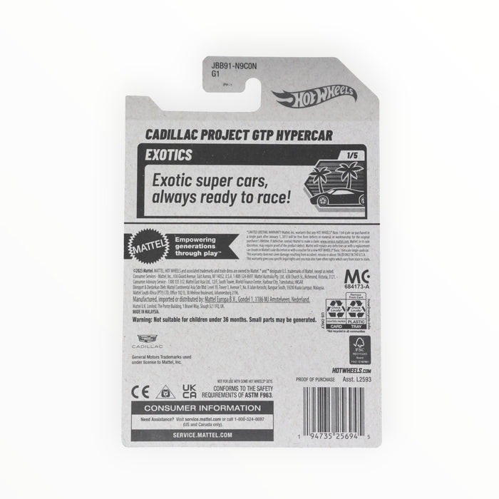Hot Wheels Cadillac Project GTP Hypercar - Mainline (2025) 99/250