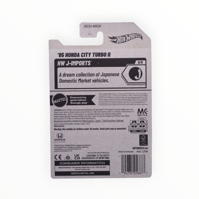 Hot Wheels '85 Honda City Turbo II (Treasure Hunt) 2025 - 141/250