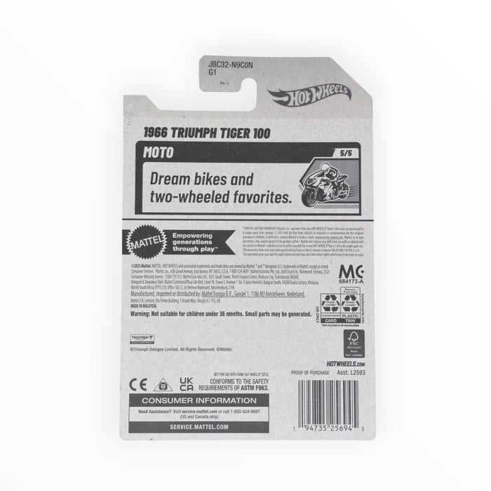 Hot Wheels 1966 Triumph Tiger 100 (Treasure Hunt) 2025 - 235/250