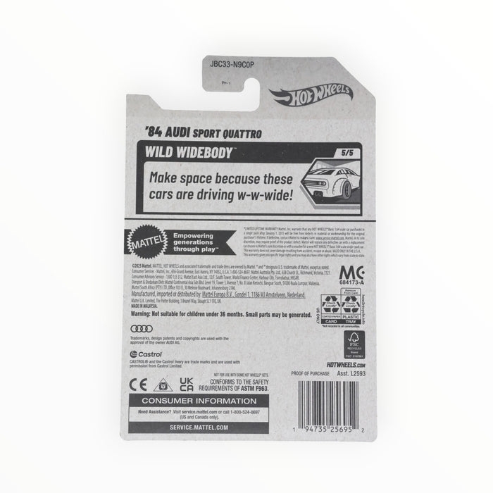 Hot Wheels '84 Audi Sport Quattro (Treasure Hunt) 2025 - 246/250