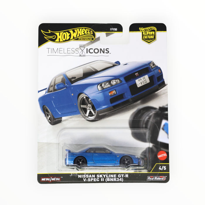 Hot Wheels Nissan Skyline GT-R V·Spec II (BNR34) - Car Culture (2025)