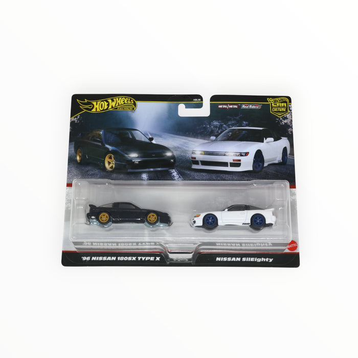 Hot Wheels '96 Nissan 180SX Type X / Nissan SilEighty (Nissan Silvia) Car Culture 2-Packs (2025)