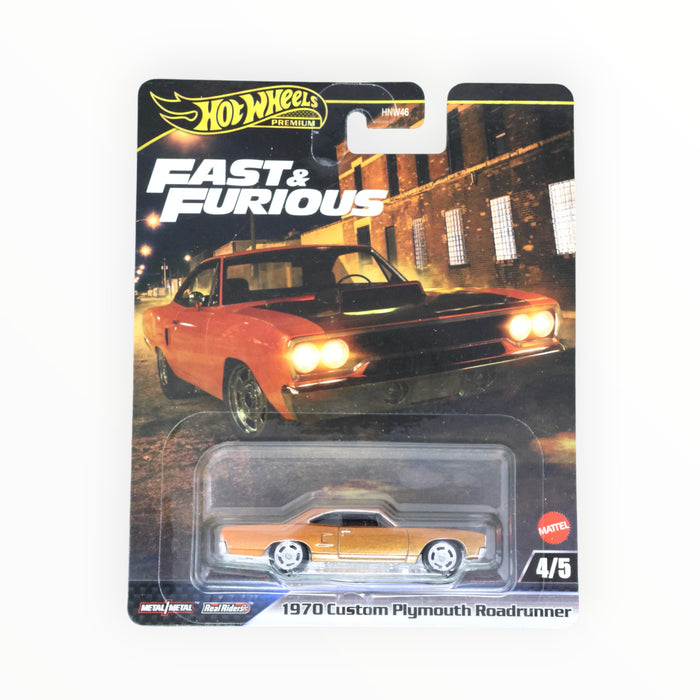 Hot Wheels 1970 Custom Plymouth Roadrunner (Furious 7) Fast & Furious Premium (2025) 4/5
