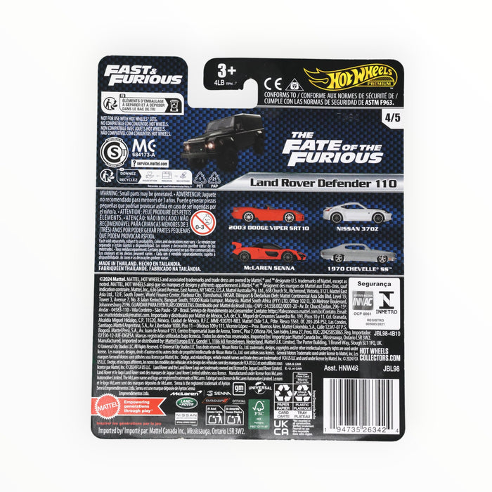 Hot Wheels Land Rover Defender 110 (The Fate of the Furious) Fast & Furious Premium (2025) 4/5
