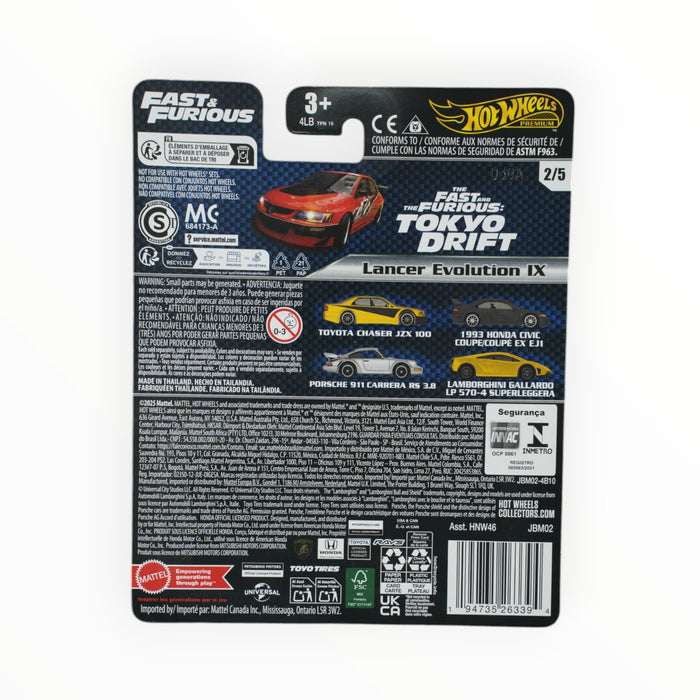 Hot Wheels Lancer Evolution IX (Tokyo Drift) Fast & Furious Premium (2025) 2/5