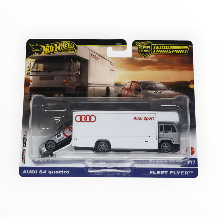 Hot Wheels Fleet Flyer / Audi S4 quattro - Car Culture: Team Transports (2025) #77