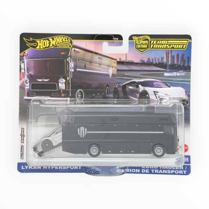 Hot Wheels Euro Hauler / Lykan HyperSport - Car Culture: Team Transports (2025) #85