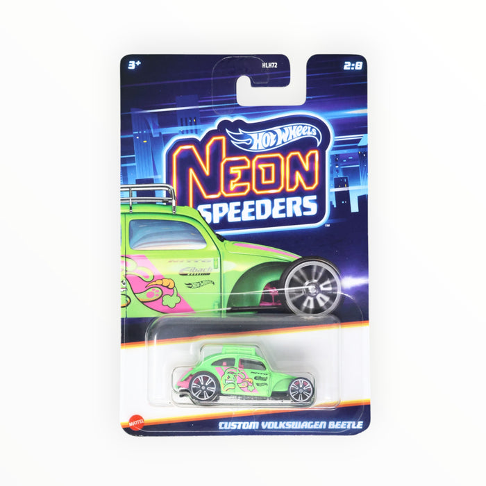 Hot Wheels Custom Volkswagen Beetle - Neon Speeders (2025) 2/8