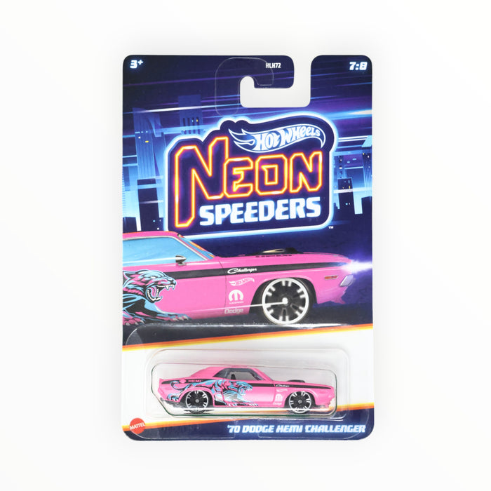 Hot Wheels '70 Dodge Hemi Challenger - Neon Speeders (2025) 7/8