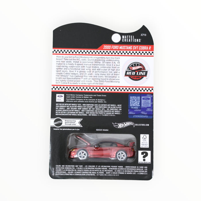 Hot Wheels 2000 Ford Mustang SVT Cobra R - RLC (2025)
