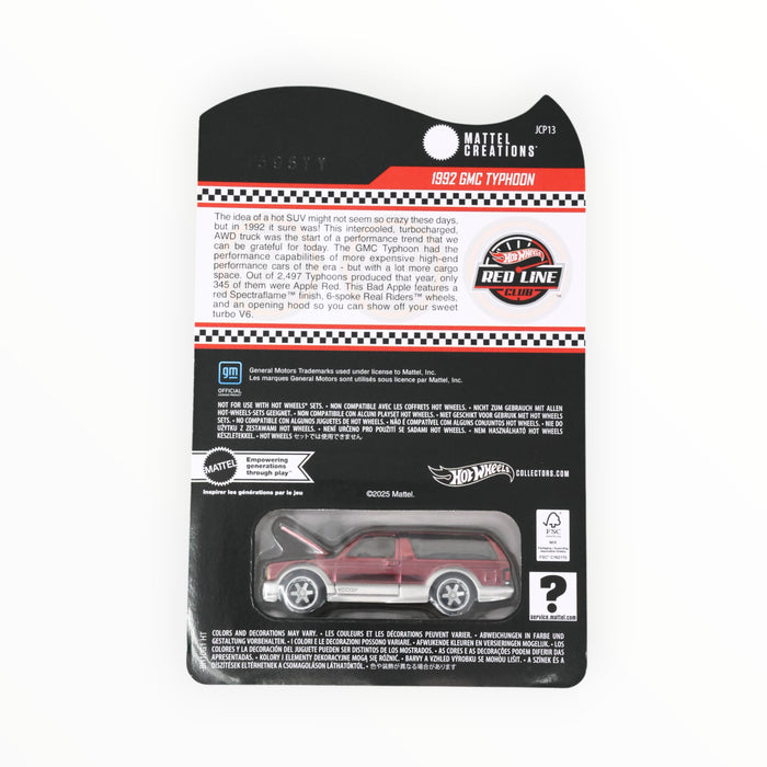 Hot Wheels 1992 GMC Typhoon - RLC (2025)