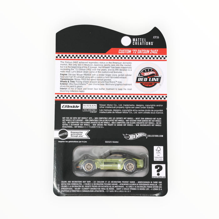 Hot Wheels Custom '72 Datsun 240Z - RLC (2025)