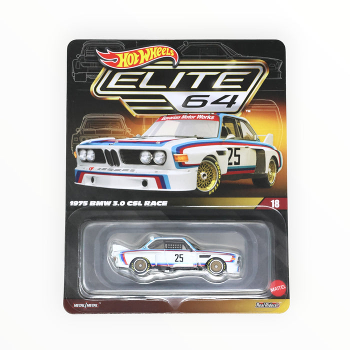 Hot Wheels 1975 BMW 3.0 CSL Race - Elite 64 (2025) #18