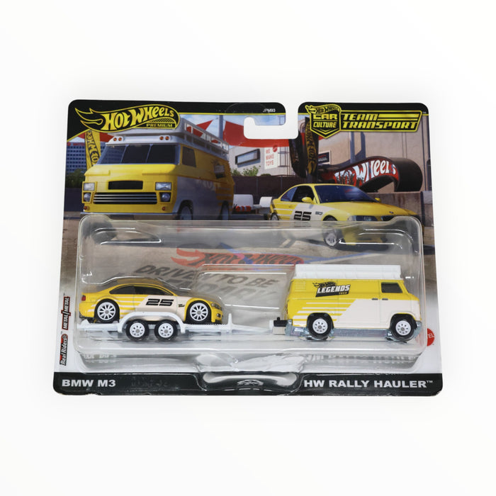 Hot Wheels BMW M3 / HW Rally Hauler / HW Rally Trailer - Car Culture: Team Transport (2025)