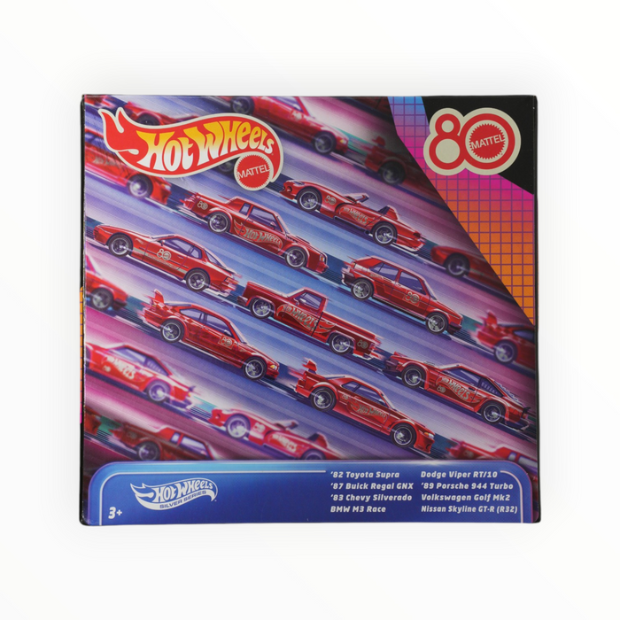 Hot Wheels Mattel 80th Anniversary Multipack - Silver Series (2025)