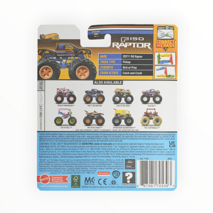 Hot Wheels 2017 F-150 Raptor - Monster Trucks (2026)