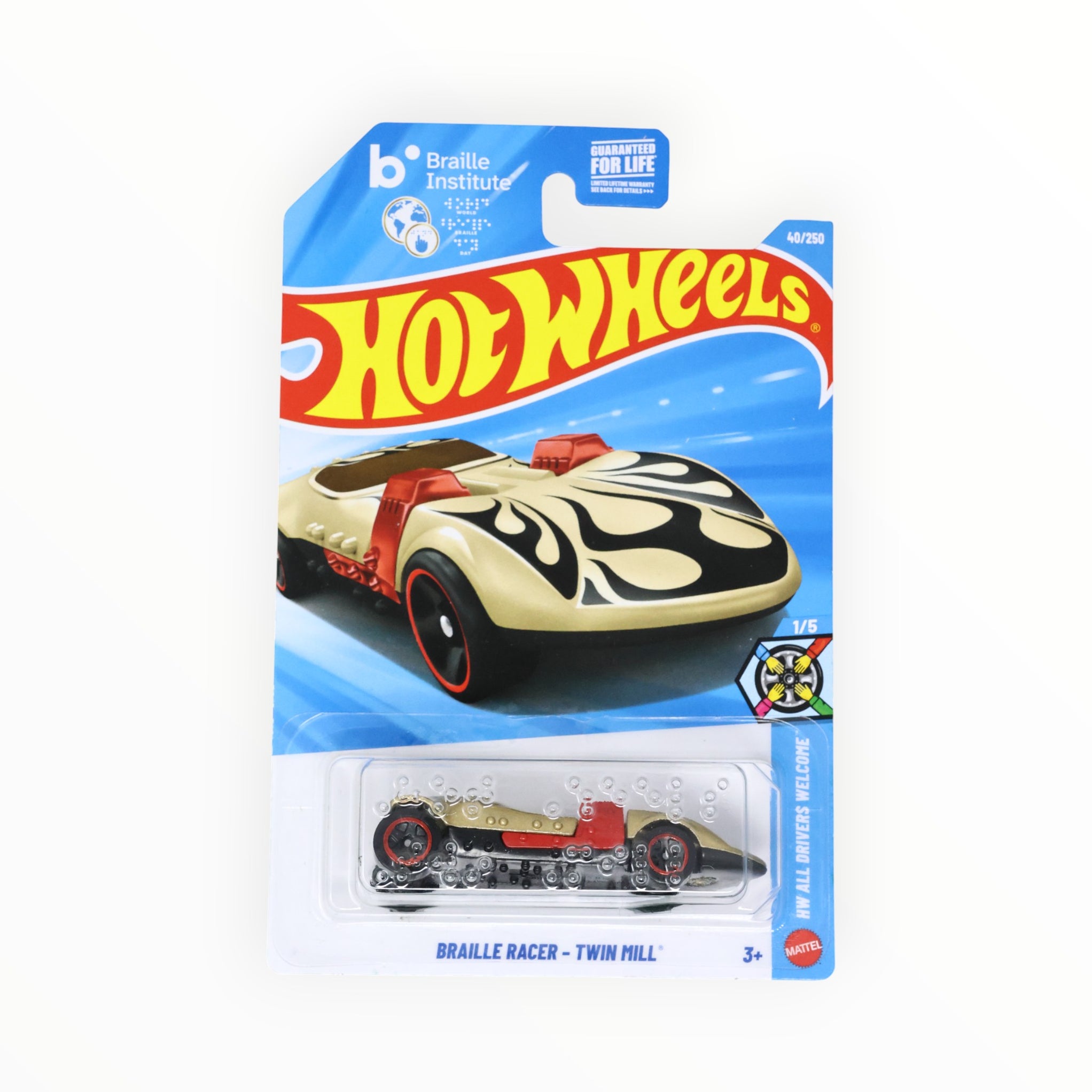 home hot wheels braille racer twin mill mainline 2026 40 / 250