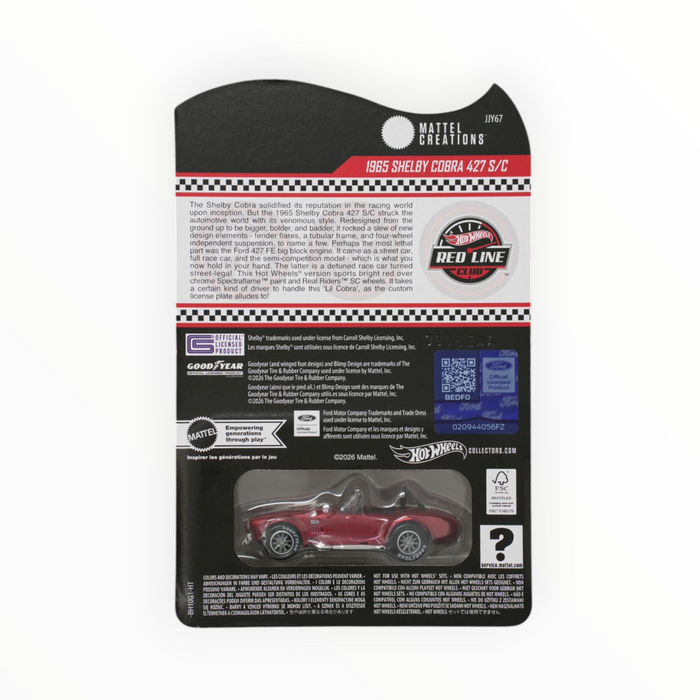 Hot Wheels 1965 Shelby Cobra 427 S/C - RLC (2026)
