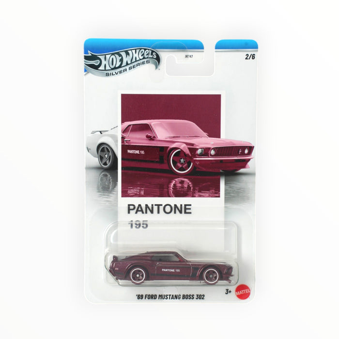 Hot Wheels '69 Ford Mustang Boss 302 (Pantone 195) Pantone Series (2026) 2/6
