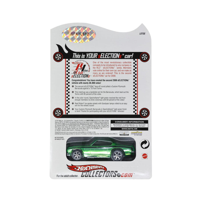 Hot Wheels Custom Plymouth Barracuda - RLC (2008)