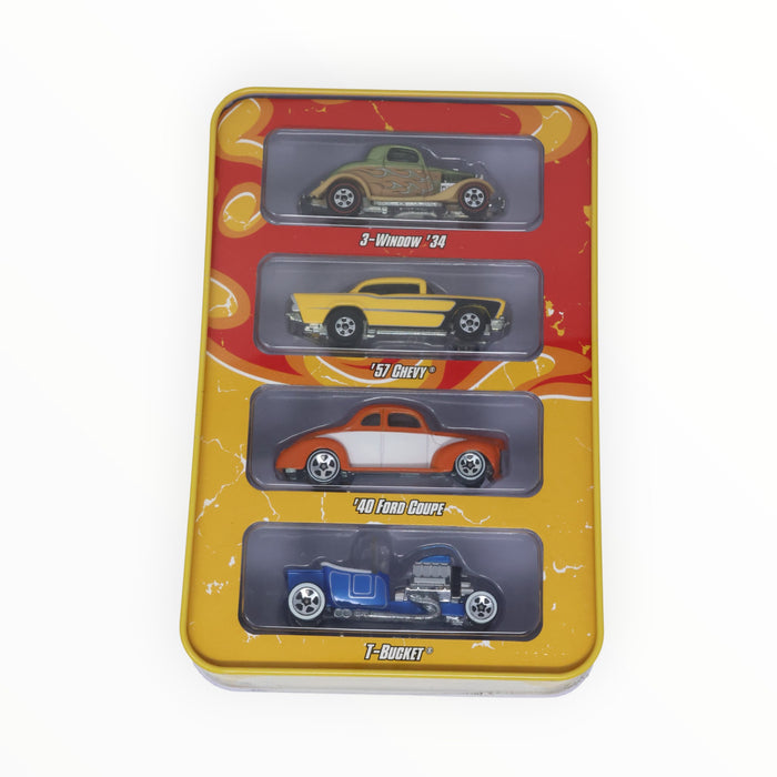 Hot Wheels Hot Rods 4-Car Tin Set - Since '68 (2008)
