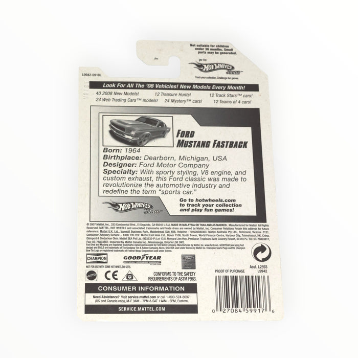 Hot Wheels Ford Mustang Fastback - Mainline (2008) 27/196