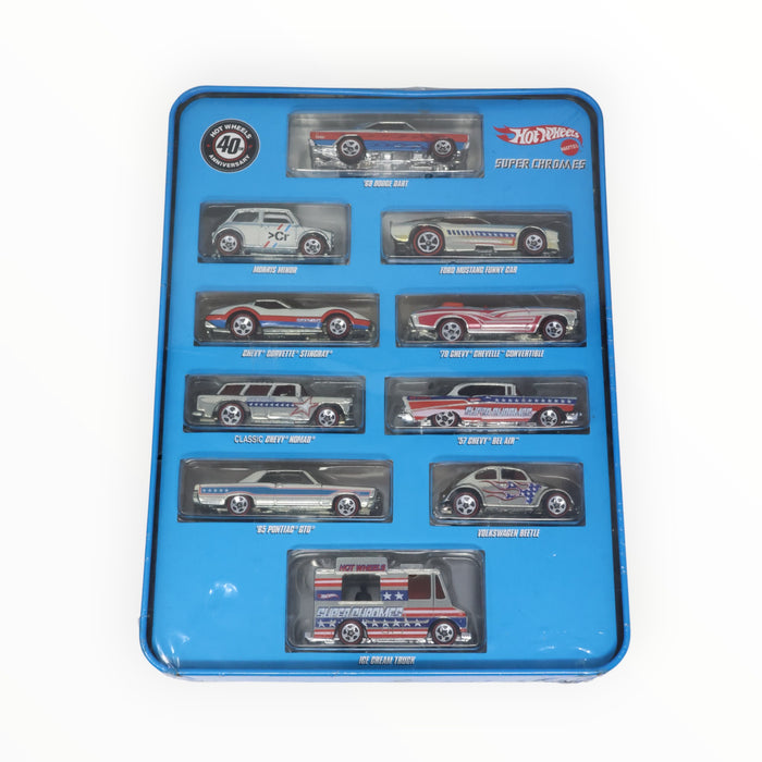 Hot Wheels 10-Pack Tin - Super Chromes (2006)