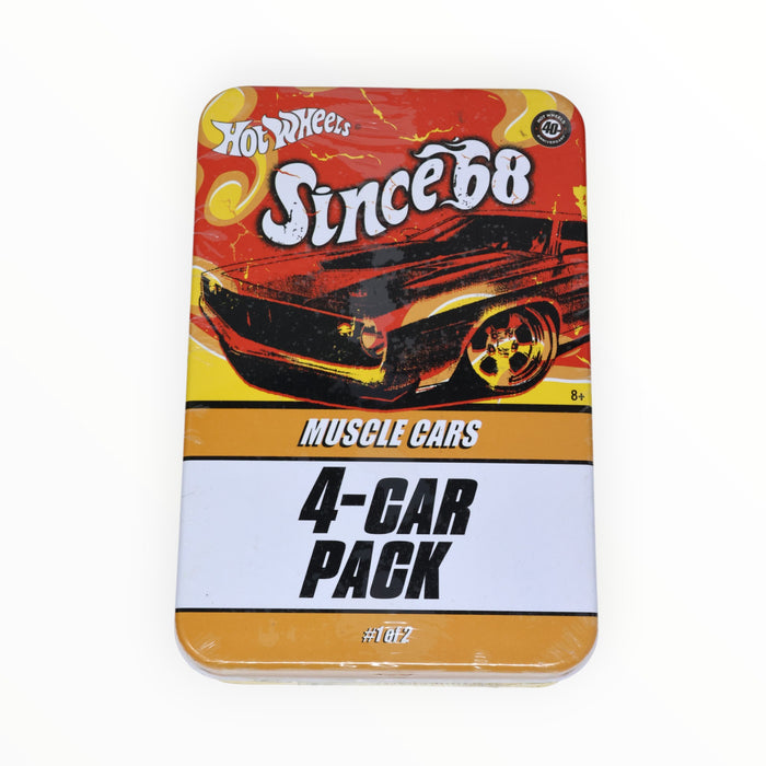 Hot Wheels Muscle Cars 4-Car Tin Set 1/2 - Since '68 (2008)