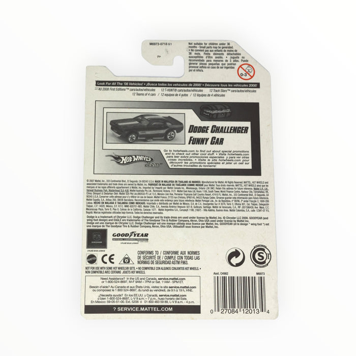 Hot Wheels Dodge Challenger Funny Car (Treasure Hunt) 2008 - 167/196