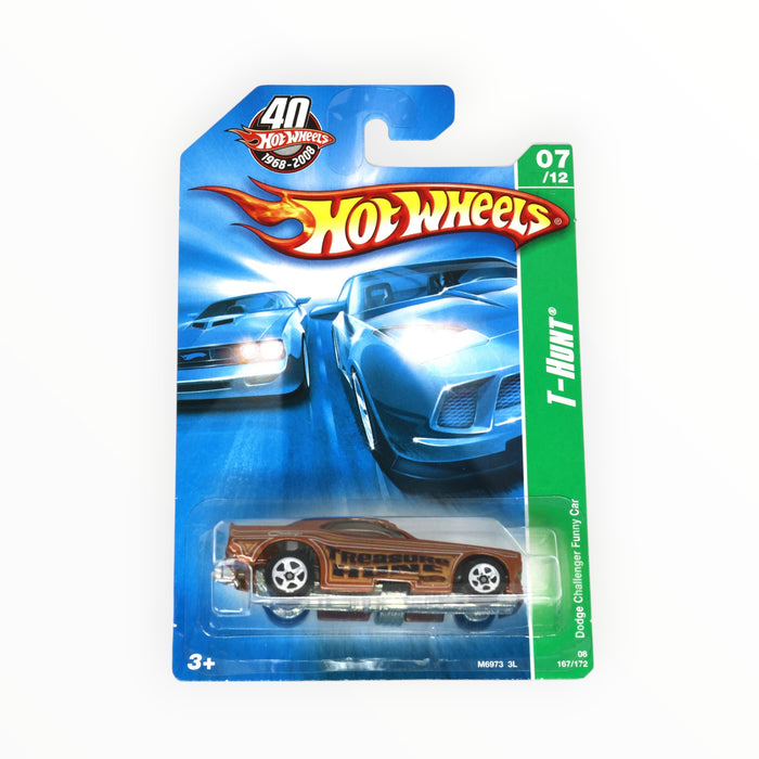 Hot Wheels Dodge Challenger Funny Car (Treasure Hunt) Mainline (2008) 167/196