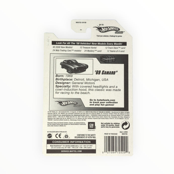 Hot Wheels '69 Camaro (Super Treasure Hunt) Mainline (2008) 172/196