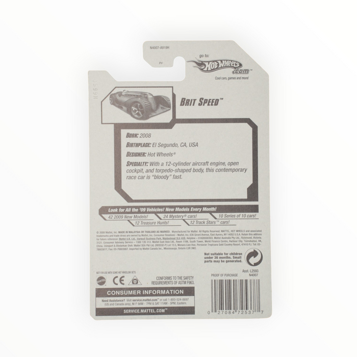 Hot Wheels Brit Speed - Mainline (2009) 4/190