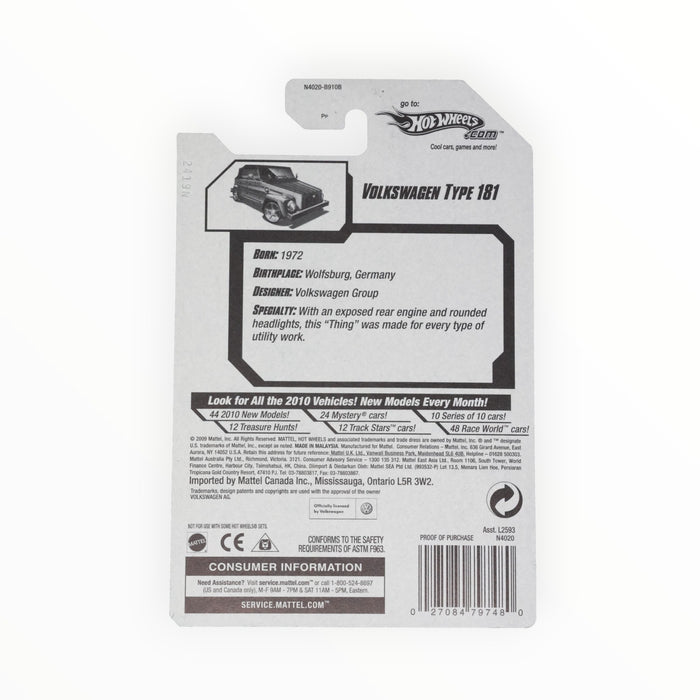 Hot Wheels Volkswagen Type 181 - Mainline (2009) 17/190