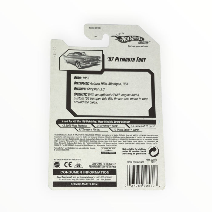 Hot Wheels '57 Plymouth Fury (Treasure Hunt) 2009 - 44/190